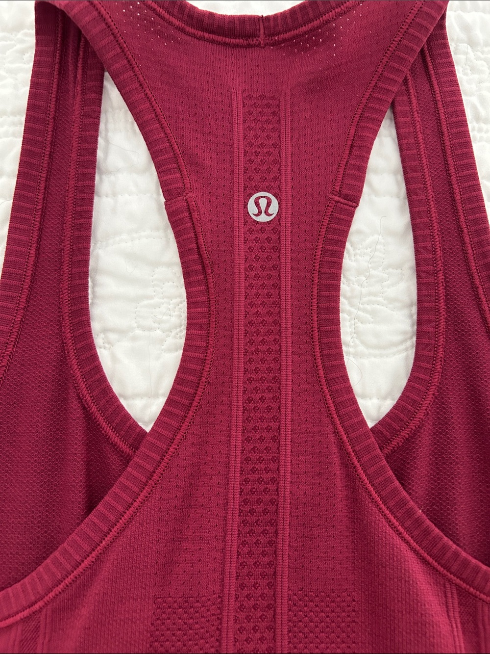 lululemon athletica Burgundy Racerback Performance Tank - Picture 3 of 3